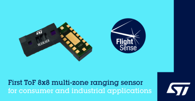 意法半导体发布8x8区测距飞行时间传感器，赋能应用创新,第2张