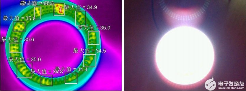 LED照明灯具焦耳热分布失效分析,LED红外热像,第4张