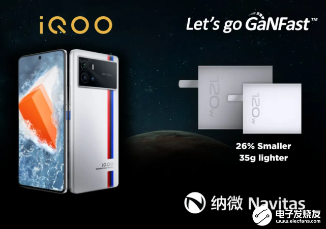 纳微半导体新一代氮化镓功率芯片全力支持vivo旗下iQOO子品牌iQOO 9 Pro手机120W氮化镓充电器成功上市,第3张