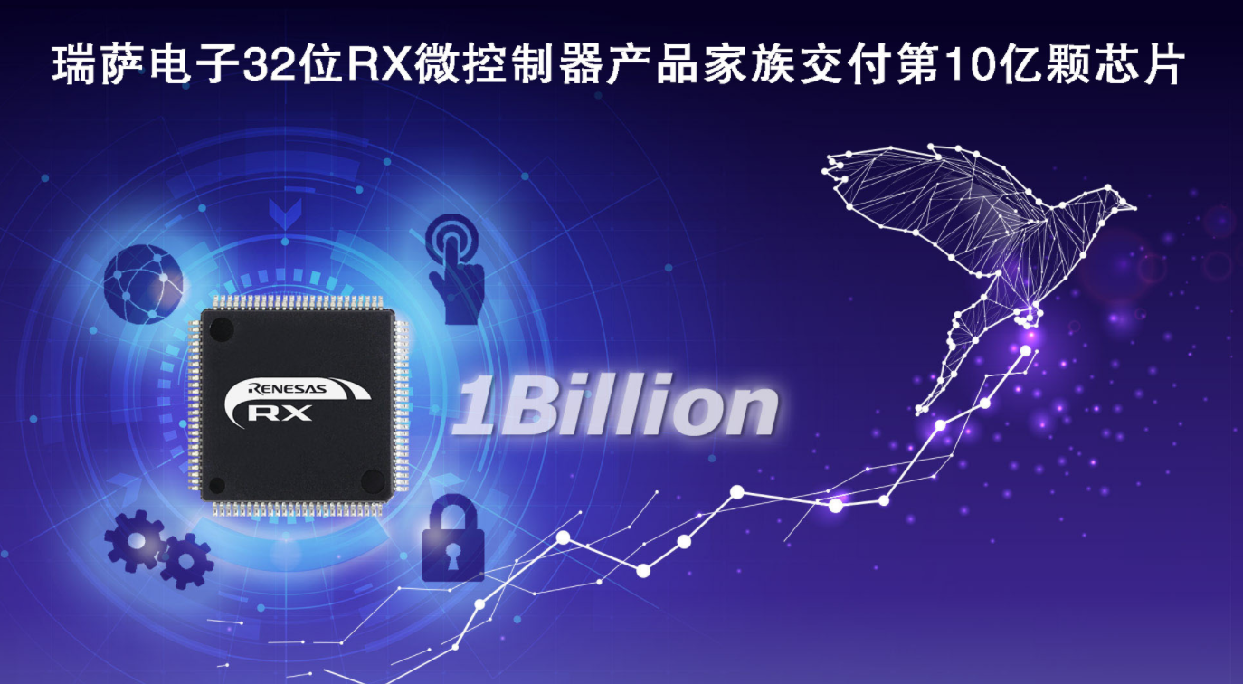 瑞萨电子32位RX微控制器产品家族交付第10亿颗芯片,第2张