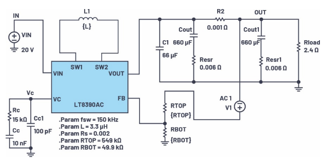 适用于电流模式DC-DC转换器的统一的LTspice AC模型,pYYBAGIDLYiACZnlAAG1GrP4h68195.png,第23张