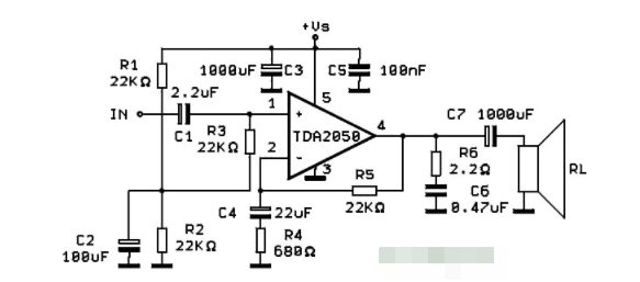 基于TDA2050构建的Hi-Fi功率音频放大器电路,pYYBAGLNJEOAGSu5AACmybc4944188.png,第2张