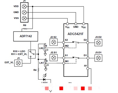基于ADI ADG5421F双路单刀单掷(SPST)低阻开关设计方案介绍,基于ADI ADG5421F双路单刀单掷(SPST)低阻开关设计方案介绍,第4张