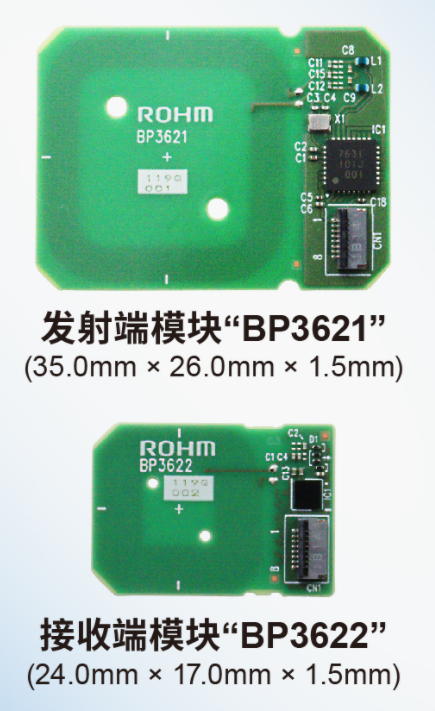 ROHM开发出轻松实现小型薄型设备无线供电的无线充电模块“BP3621”和“BP3622”,第2张