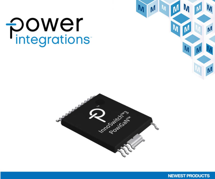 贸泽开售Power Integrations InnoSwitch3-PD IC为USB Type-C、PD和PPS充电器与适配器提供解决方案,第2张