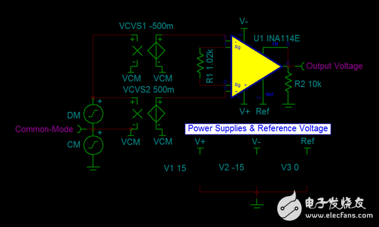 论工作条件如何影响仪表放大器 VCM 与 VOUT 比较图,一个六边拼图：仪表放大器的 VCM 与 VOUT 比较图,第3张