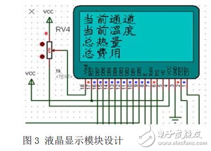 一套热计量仪表温度控制系统的设计方案,液晶显示电路设计,第4张