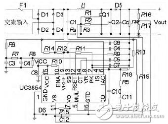 电动汽车车载充电器Boost PFC ACDC变换器设计,图2 Boost PFC AC/DC 变换器电路原理图,第3张