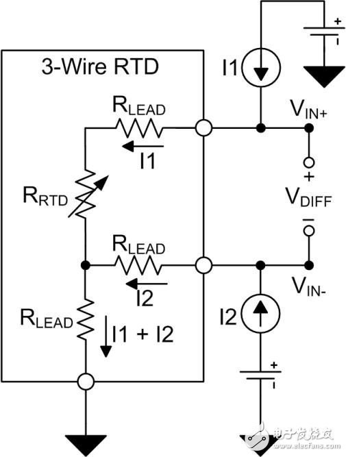 三线电阻式温度检测器（RTD）中励磁电流失配对误差的影响,三线电阻式温度检测器（RTD）测量系统中励磁电流失配的影响 —— 第1部分,第4张