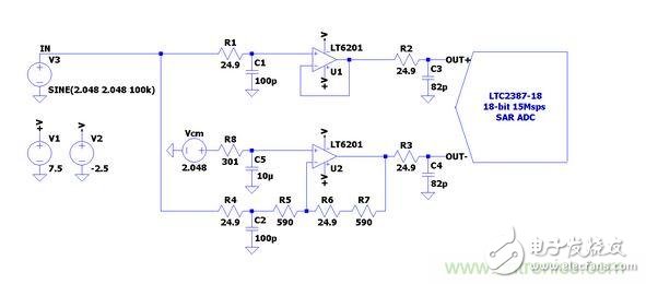 【电路精选】单端至差分驱动器电路分析,LTC2387-18转换器电路图,第2张