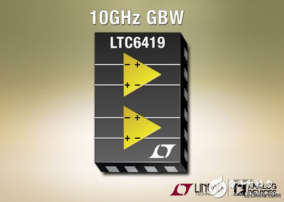凌力尔特公司推出 10GHz 增益带宽积双差分放大器 LTC6419,凌力尔特公司推出 10GHz 增益带宽积双差分放大器 LTC6419,第2张
