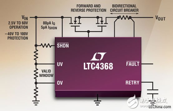 凌力尔特公司推出电路保护控制器 LTC4368,凌力尔特公司推出电路保护控制器 LTC4368,第2张