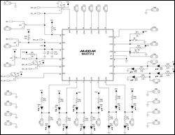 An LED Target-Practice Game Us,Figure 1. The MAX7312EV kit schematic, one of two schematics.,第2张