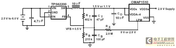 用TPS62200作为OMAP1510的动态电压缩放器,第2张