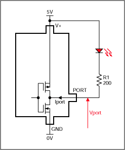 驱动LED与推挽输出端口扩展器-Driving LEDs w,Figure 1. Standard LED connection.,第2张
