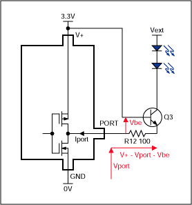 驱动LED与推挽输出端口扩展器-Driving LEDs w,Figure 8. Active-low, constant current sink LED drive.,第11张