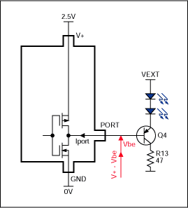 驱动LED与推挽输出端口扩展器-Driving LEDs w,Figure 9. Active-high, constant current sink LED drive.,第12张