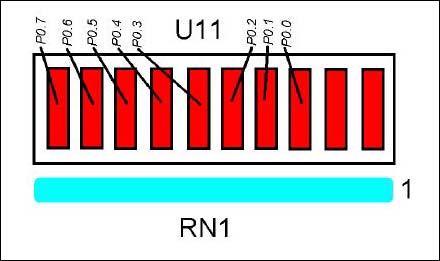 IAR编译器和MAXQ2000评估板使用入门,图8. LED至MAXQ2000寄存器位的映射,第6张