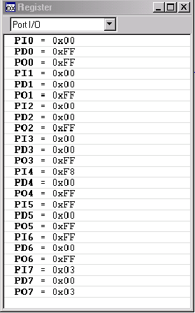 IAR编译器和MAXQ2000评估板使用入门,图14.  IAR Embedded Workbench显示的Register内容,第12张