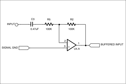 数字控制移相-Digitally Control Phase,Figure 4. The input stage to the phase shifter provides a buffered, AC coupled signal.,第8张