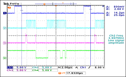选择MAXQ2000微控制器和MAX1132 ADC接口的S,图5. 组合模式下的实例，即采用8位模式发送控制字节，完后采用16位模式接收ADC的采样数据,第6张