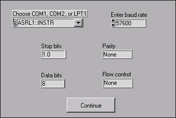有线通信LabVIEW-2-Wire Communicati,Figure 4. Enter Serial Port Settings Front Panel.,第5张