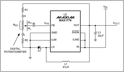 利用数字电位器的调节降压DC-DC转换器设计-Using D,Figure 6. Improving the circuit,第13张