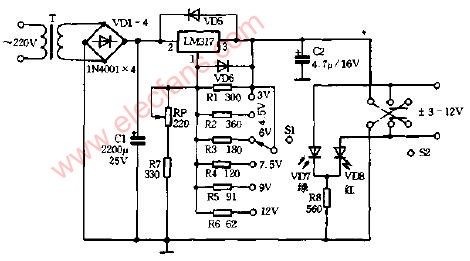 改进型步进式稳压电源电路图,第2张