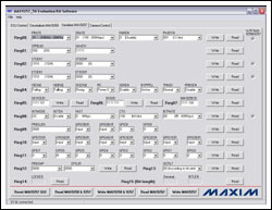 MAX9257MAX9258评估板I&sup2;C模式工作,图13. 上图表明正确设置了MAX9257串行器。Deserializer MAX9258屏幕应该和该屏幕显示相似，这样，系统才能在照相或I²C模式下正常工作。,第12张