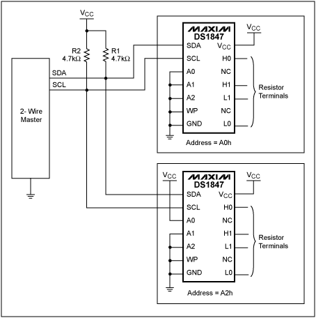介绍DS1847用于工业控制-Introduction of,Figure 2. 2-Wire interface.,第3张