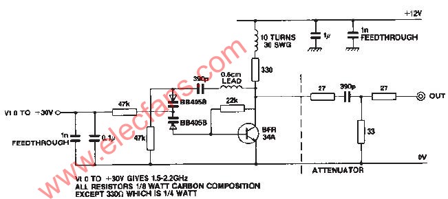 1: 2GHz VCO电路图 (Circuit Diagra,第2张