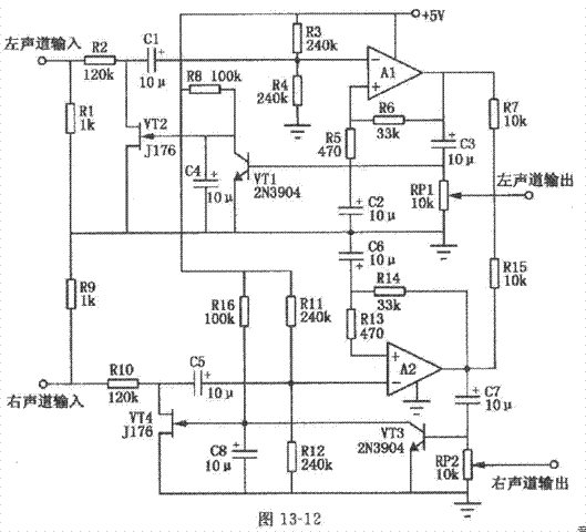 音频AGC放大电路原理图,第2张