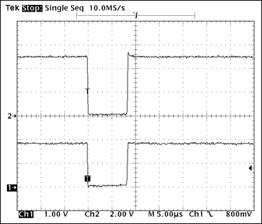 1-Wire&reg;双向电平转换器(1.8V至5V)参考设,图3. 1-Wire写 *** 作波形，写“1”时隙，tLOW1 < 15µs。,第4张