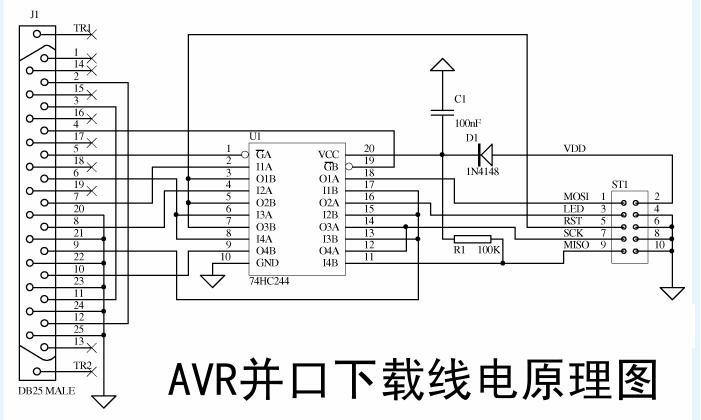 AVR单片机的并口ISP下载线原理及制作,第4张