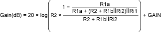 Resistor network sets gain for,Equation 2.,第5张