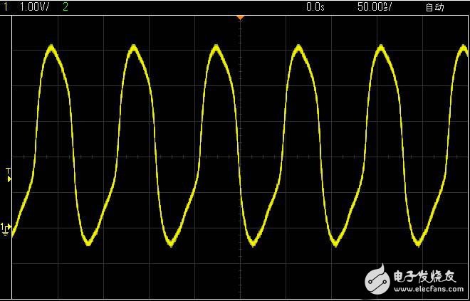 图解数字示波器使用教程与作用,示波器实测的晶振波形,第8张