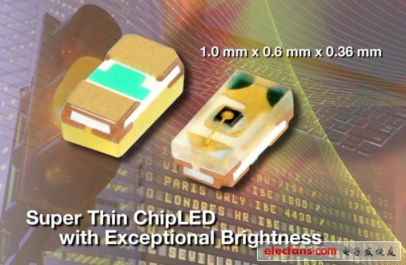 Vishay推出采用小尺寸0402 ChipLED封装的多色彩新型超亮LED,第2张