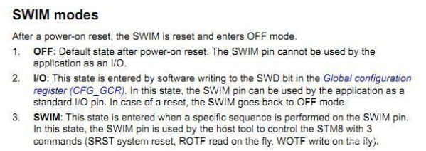 stm8单片机的SWIM模式引脚复用,stm8单片机的SWIM模式引脚复用,第2张
