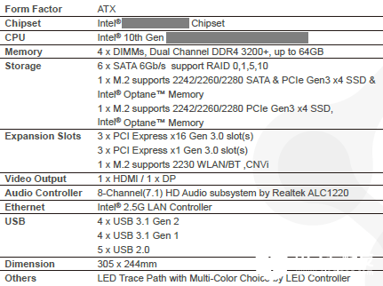 十代酷睿高端型Z490主板曝光 总线规格依旧是PCIe 3.0且USB接口并不支持USB 3.2,十代酷睿高端型Z490主板曝光 总线规格依旧是PCIe 3.0且USB接口并不支持USB 3.2,第2张