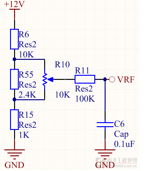 如何通过R10电位器线性改变VRF的电压值,如何通过R10电位器线性改变VRF的电压值,第2张