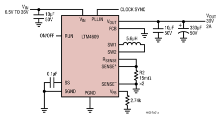 DCDC微型模块稳压器LTM4609的功能特性及应用范围,DC/DC微型模块稳压器LTM4609的功能特性及应用范围,第2张