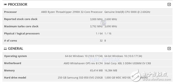 AMD的32核心64线程2990X现身3DMark,AMD的32核心64线程2990X现身3DMark,第2张