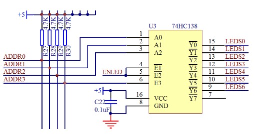 单片机74HC138三八译码器的原理及应用方法,单片机74HC138三八译码器的原理及应用方法,第2张