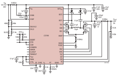 Linear的DCDC控制器LT3790的性能特点及作用分析,第2张