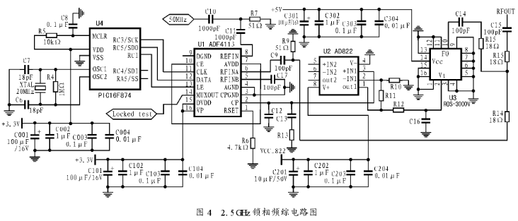 高性能锁相芯片ADF4113的工作原理及应用电路分析,第5张