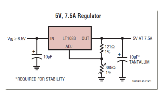 基于FPGA的低压差正压可调稳压器应用电路设计,基于FPGA的低压差正压可调稳压器应用电路设计,第2张