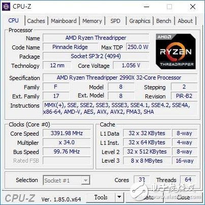 AMD二代线程撕裂者Ryzen ThreadRipper 2990X曝光，2核心64线程，最高加速4.0GHz,AMD二代线程撕裂者Ryzen ThreadRipper 2990X曝光，2核心64线程，最高加速4.0GHz,第2张