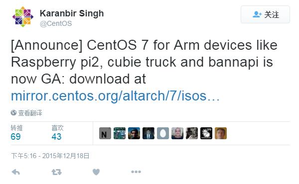 CentOS 7 ARM 版发布：支持树莓派2香蕉派CubieTruck,第2张
