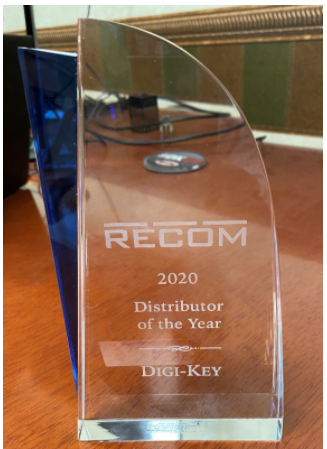 Digi-Key Electronics 获评 RECOM Power 年度最佳分销商,第2张