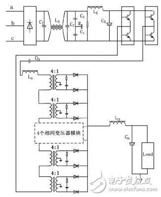 电镀用开关电源介绍及相关技术详解,图1  主电路原理图,第2张
